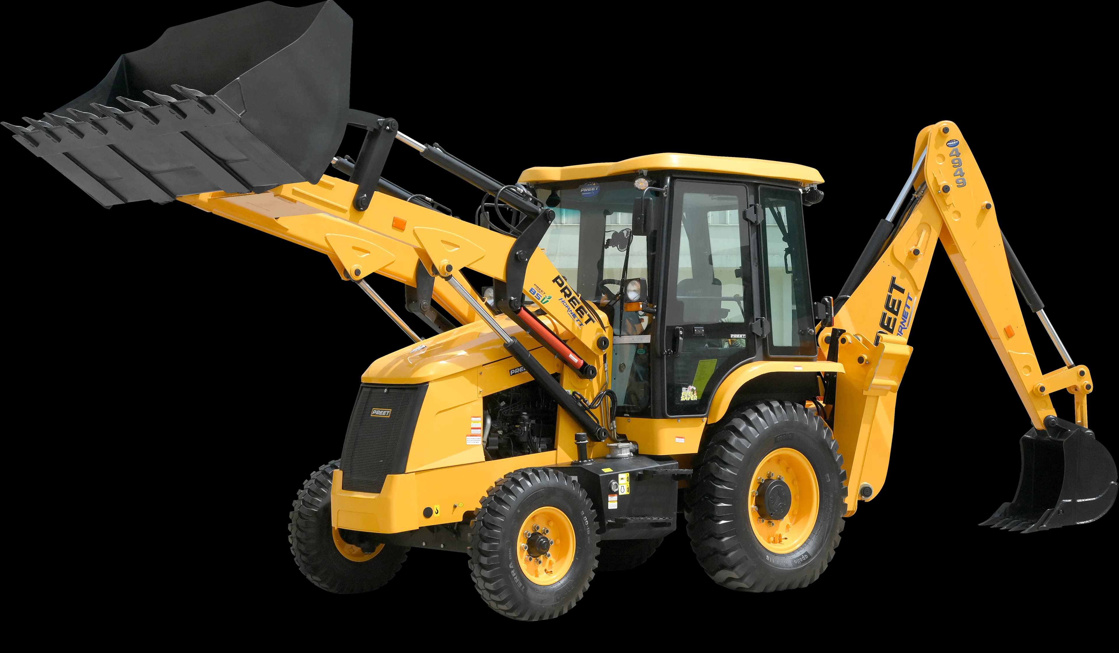 Preet 4949 Hornett BS-V Backhoe Loader (Butterfly Outriggers)