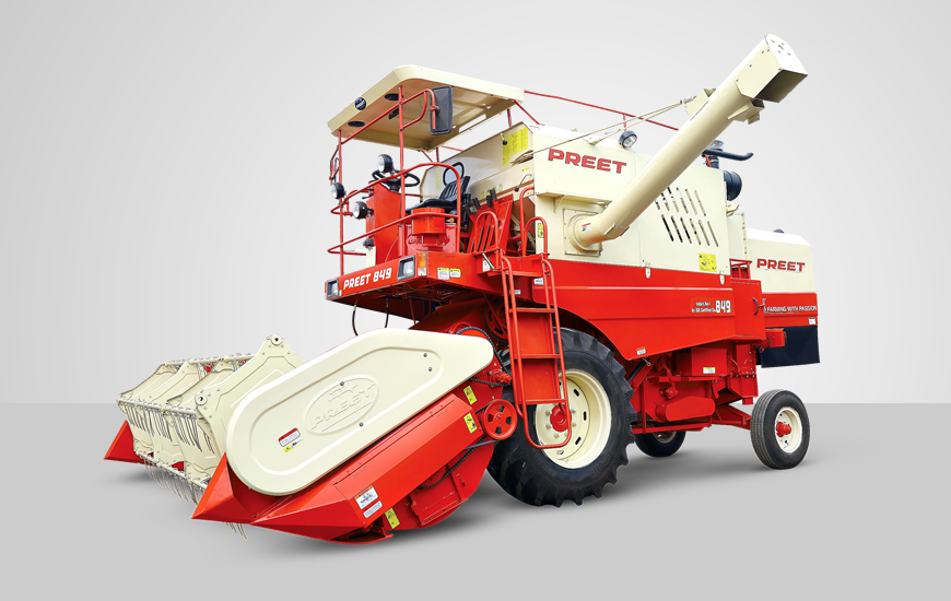 PREET 849 - Mini Self Propelled Multicrop Combine Harvester :: Manufacturer  and Exporter of world class agriculture implements and machines such as  Self Propelled Combine Harvester, Special Combine Harvester, Track Combine
